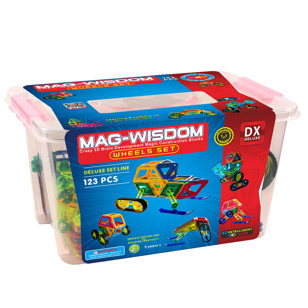 Magnetic Tiles, Magnet Building Blocks, STEM Educational Construction Kit，3D car and auto Magnetic Toys