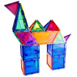 Magnet Building Tiles Clear Magnetic 3D Building Blocks Construction Playboards, Creativity beyond Imagination, Inspirational, Recreational, Educational Conventional