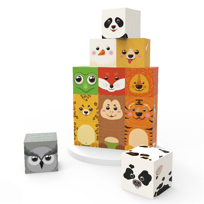 Magnetic Puzzle Game Magic Cube Puzzles Brain Teaser Set Kids Toy Magnet Pattern Block Matching Toys