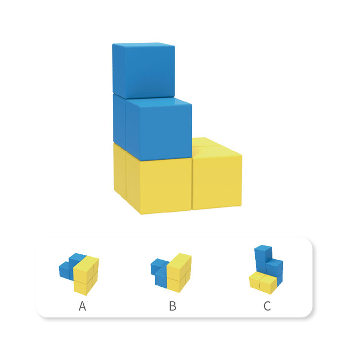 Magnetic Puzzle Cube STEAM Education Learning Building Block Magnets Construction Toy Set