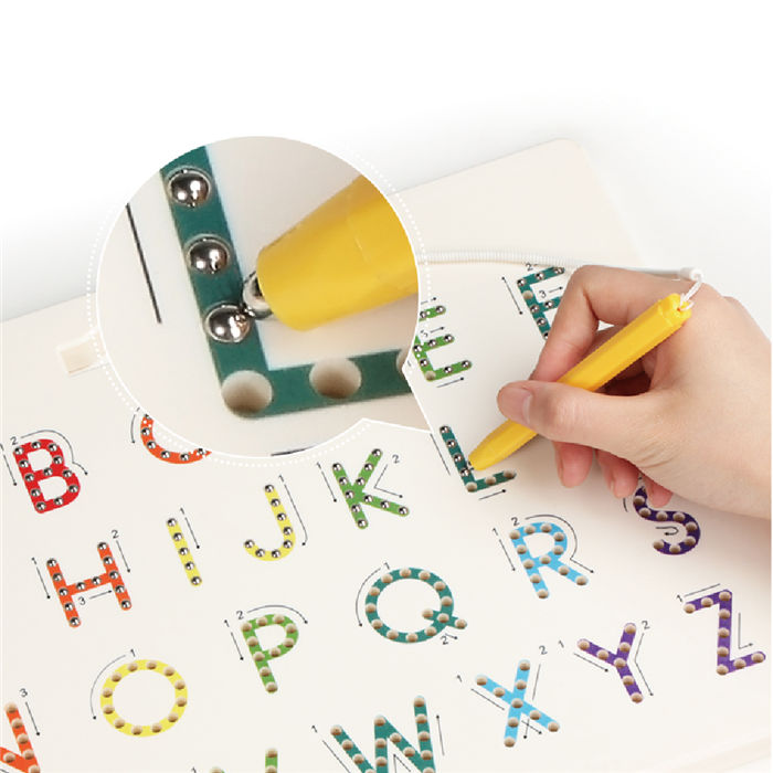 Magnetic Alphabet Tracing Board, ABC Magnetic Letter Board, Magnets Tablet Drawing Board Preschool Learning Toys for Kids