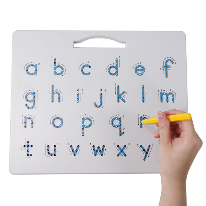 Magnetic Letter Board and Magnetic Letters Toddler Toys – Double Sided ABC Magnets Drawing Board Sensory Toys – Preschool Learning Alphabet Tracing Board