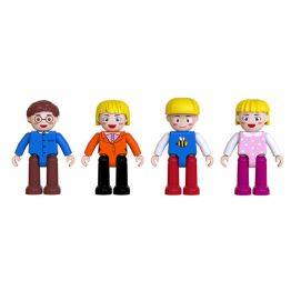 Magnetic 4 Family Action Figures Toddler Toy Magnet Expansion Pack Educational Add-on STEM Learning Kit Toys