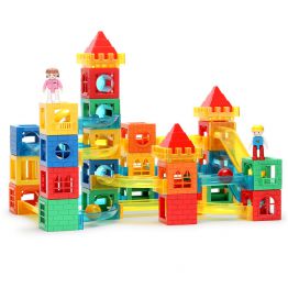 SKU6 Marble Run Building Blocks Set for Kids, STEM Learning Educational Toys Gift for Kids
