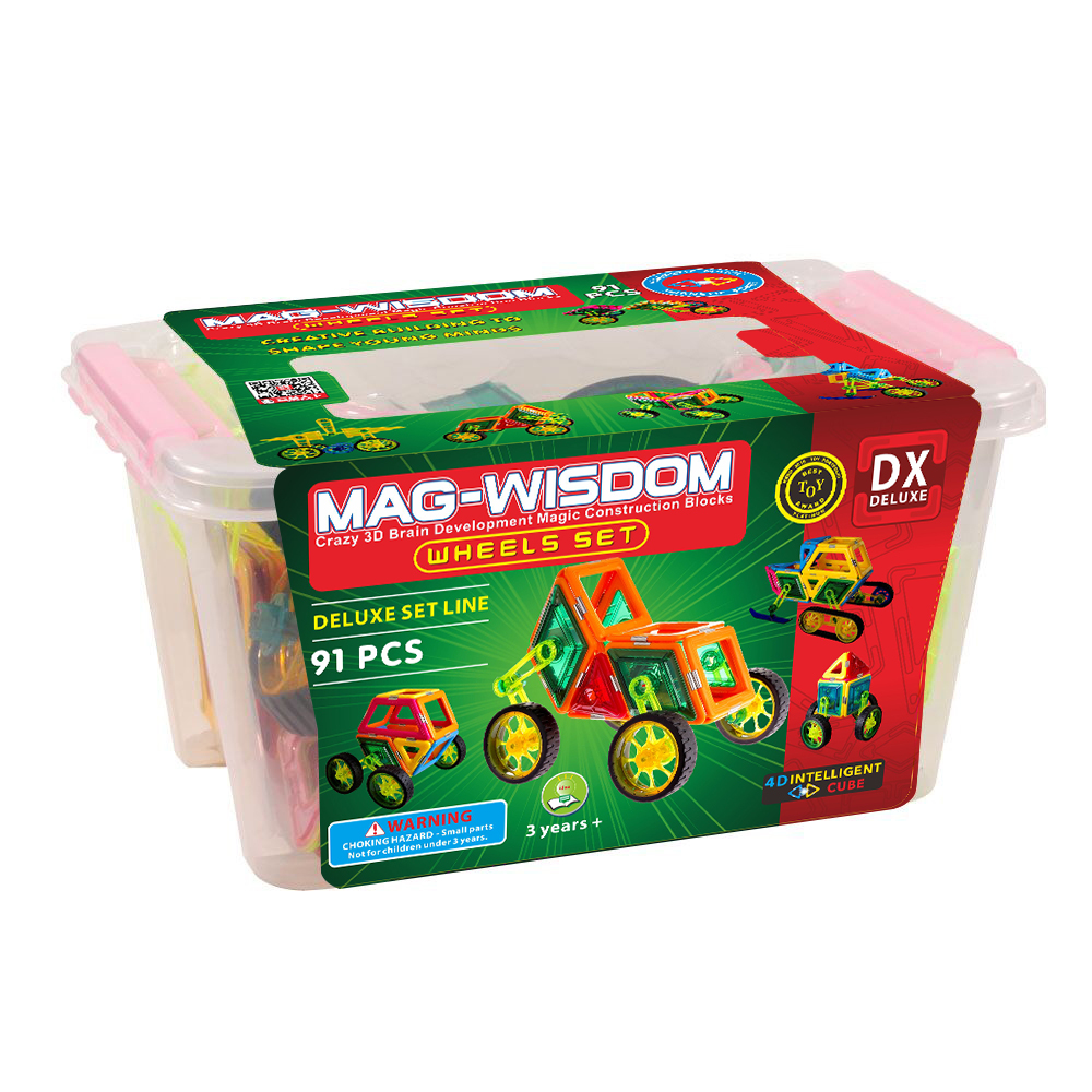 Magnetic Tiles, Magnet Building Blocks, STEM Educational Construction Kit，3D car and auto Magnetic Toys