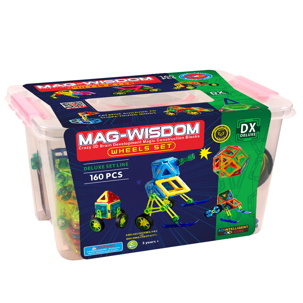 Magnetic Tiles, Magnet Building Blocks, STEM Educational Construction Kit，3D car and auto Magnetic Toys