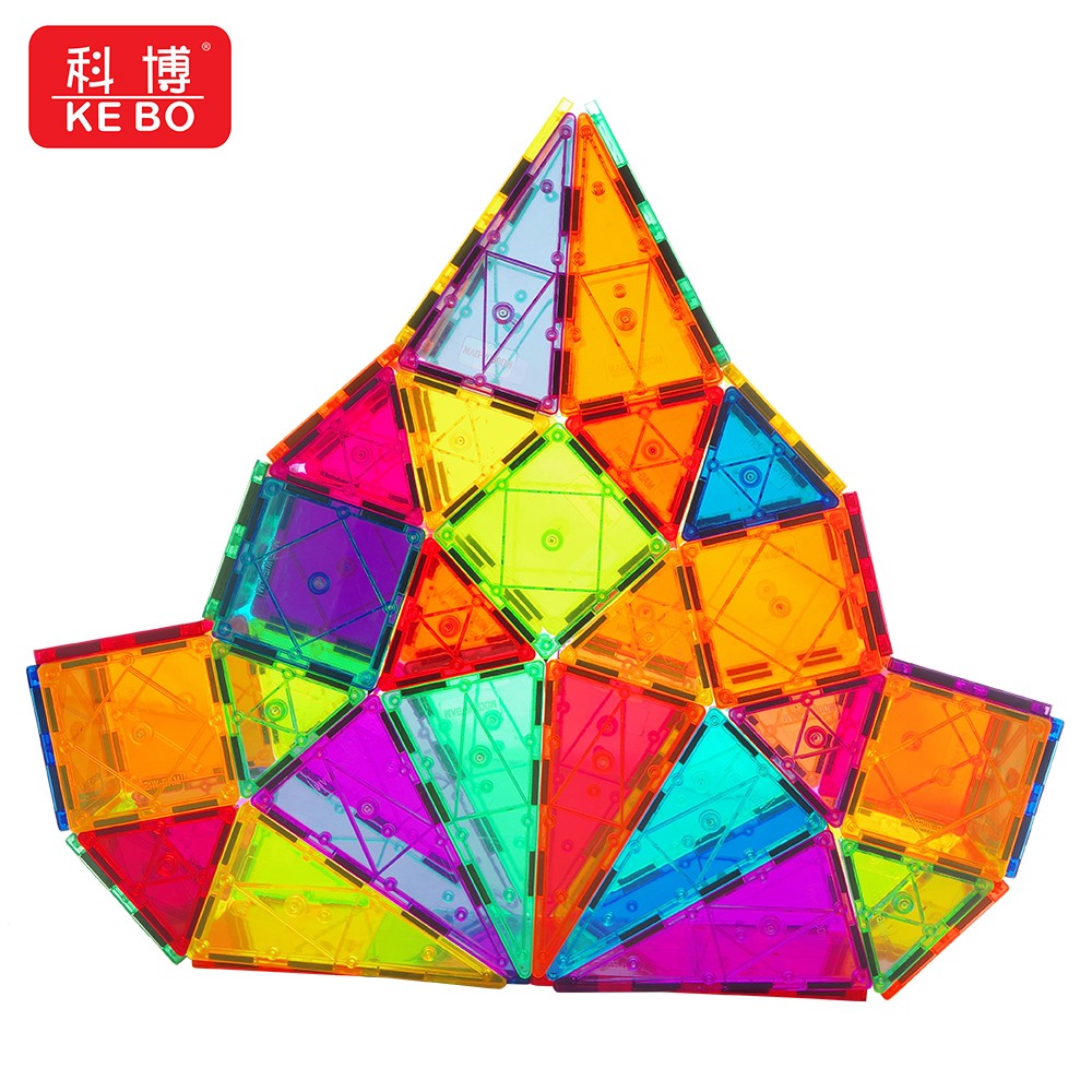 Magnetic Tiles, Magnet Building Blocks for Kids STEM Construction Set Clear Imagination Inspirational Educational Magnetic Toys