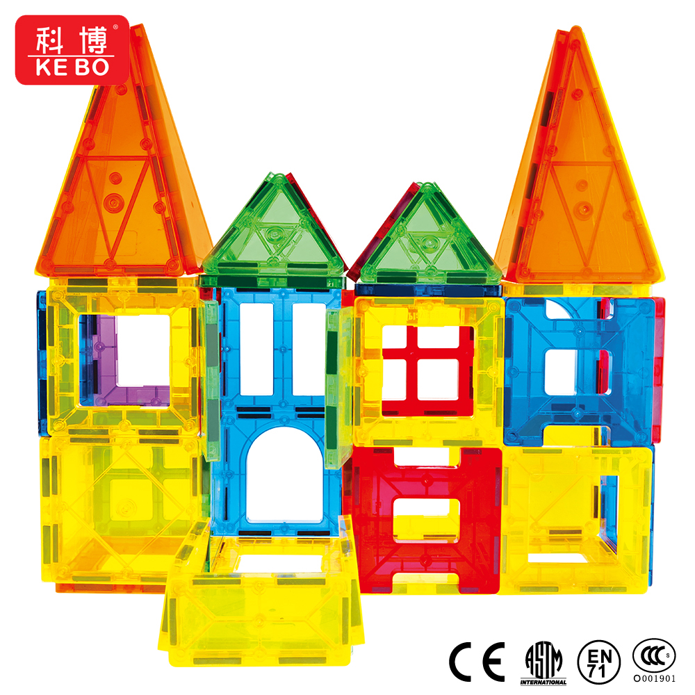 Magnetic Tiles, Magnet Building Blocks for Kids STEM Construction Set Clear Imagination Inspirational Educational Magnetic Toys