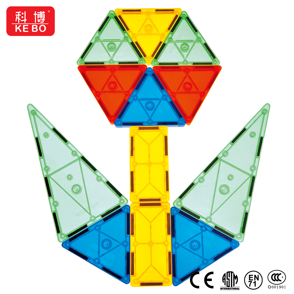 Magnetic Tiles, Magnet Building Blocks for Kids STEM Construction Set Clear Imagination Inspirational Educational Magnetic Toys