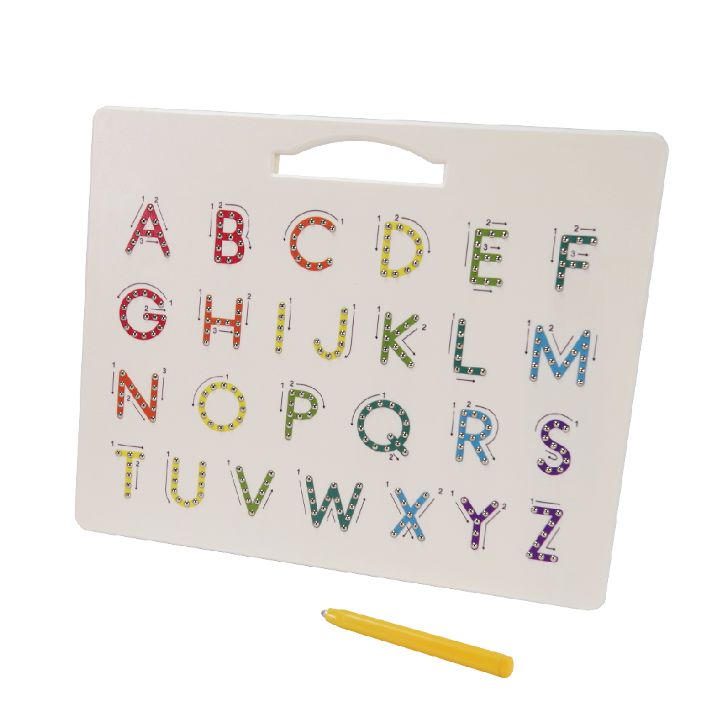 Magnetic Letter Board & Magnetic Letters Toddler Toys – Double Sided ABC Magnets Drawing Board Sensory Toys – Preschool Learning Alphabet Tracing Board