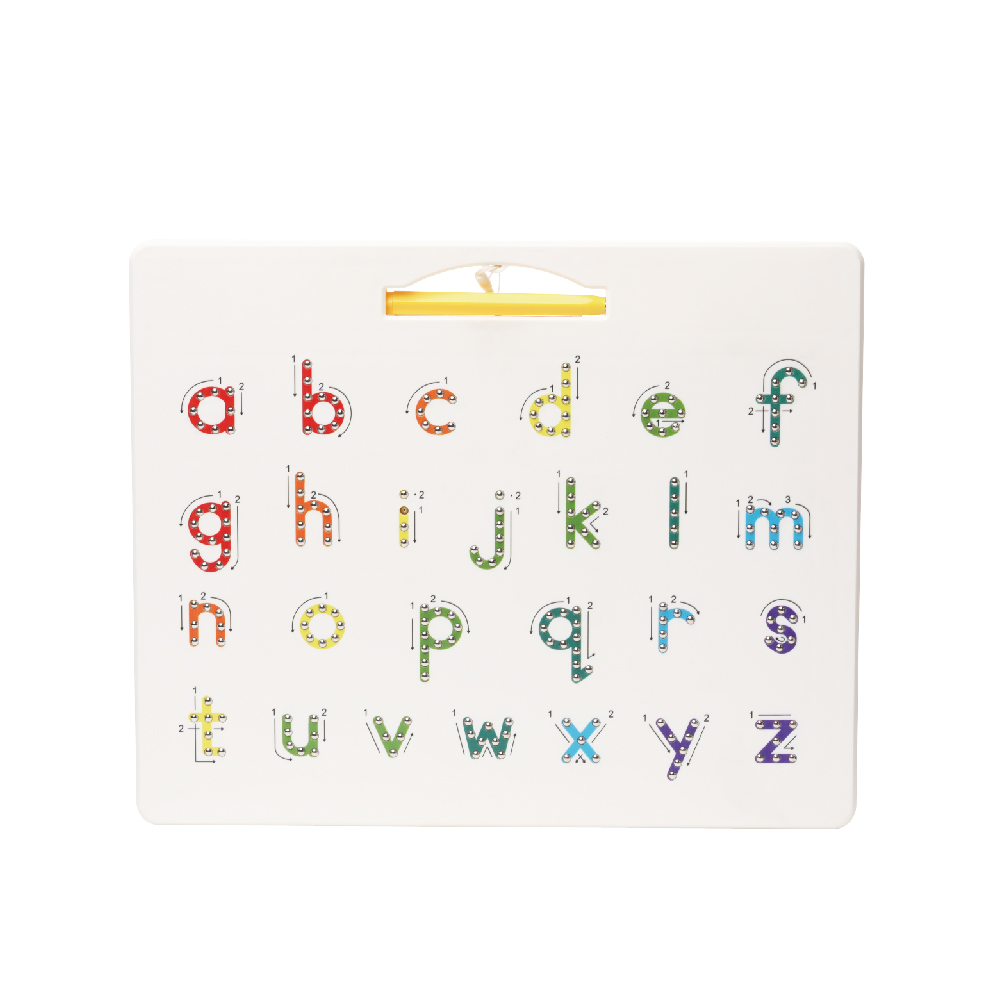 Magnetic Letter Board & Magnetic Letters Toddler Toys – Double Sided ABC Magnets Drawing Board Sensory Toys – Preschool Learning Alphabet Tracing Board