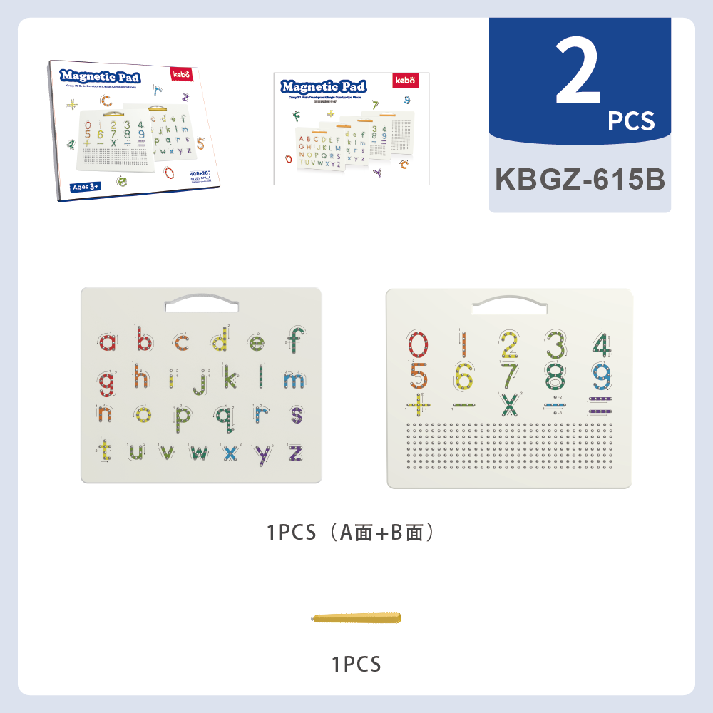 Magnetic Letter Board & Magnetic Letters Toddler Toys – Double Sided ABC Magnets Drawing Board Sensory Toys – Preschool Learning Alphabet Tracing Board