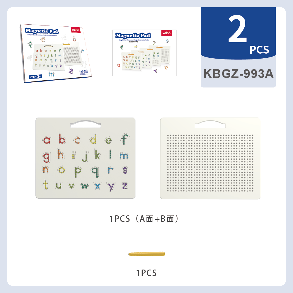 Magnetic Letter Board & Magnetic Letters Toddler Toys – Double Sided ABC Magnets Drawing Board Sensory Toys – Preschool Learning Alphabet Tracing Board