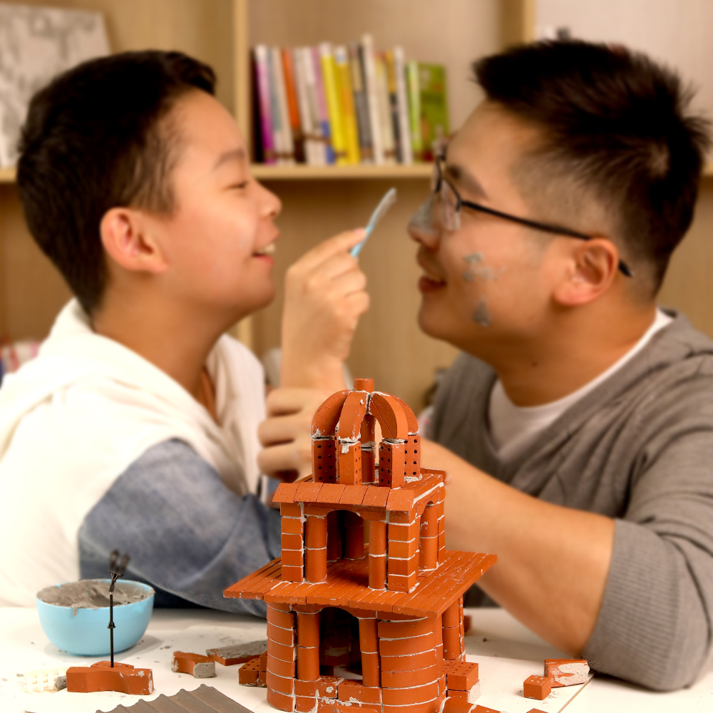 Mini Real House Building Kit STEM Learning Toys Educational Brick Construction Engineering Set 376 Pcs Displayable House Model Gift for Kids and Adult