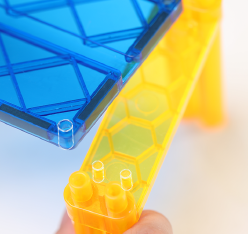 Race Car Track Building Block Educational Toy Set Magnetic Tiles Magnet Playset 2 LED Car STEM Learning Construction Kit Hand-Eye Fine Motor Skill Training Brain Development