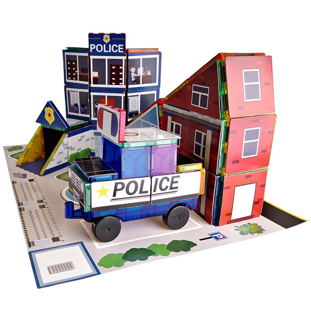 School, Hospital, Police Station 3-in-1 Theme Magnet Self Adhesive Backing Stick-On Puzzle Graphic Kit and Overlay Maps for Magnetic Building Blocks STEM Learning Construction Toy School, Hospital, Police Station 3-in-1 Theme Magnet Self Adhesive Backing Stick-On Puzzle Graphic Kit and Overlay Maps for Magnetic Building Blocks STEM Learning Construction Toy
