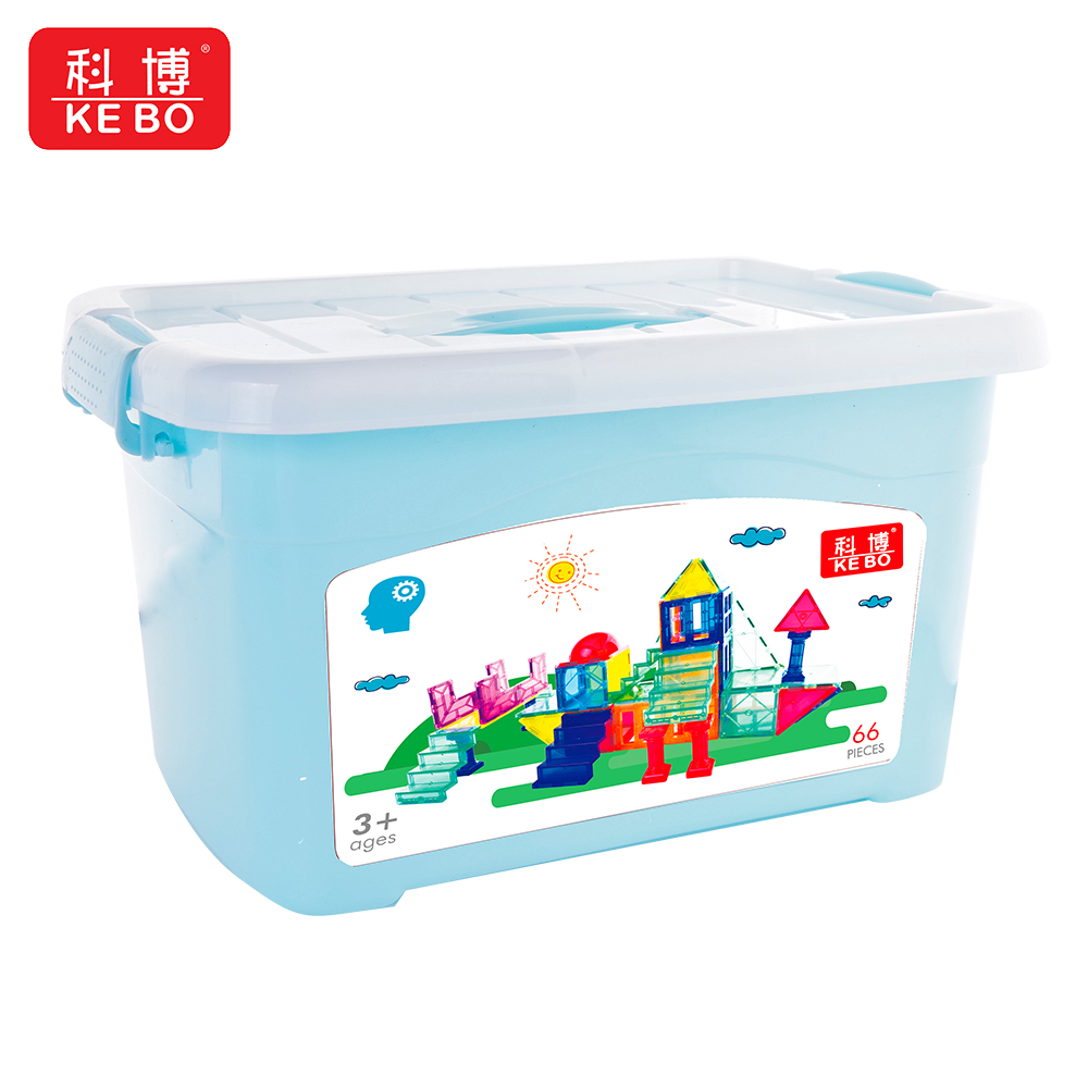 Magnetic Tiles Blocks Building Toys Set for Kids,STEM Magnetic Stacking Toys for Boys,Educational & Creative Birthday Gift with Storage Box