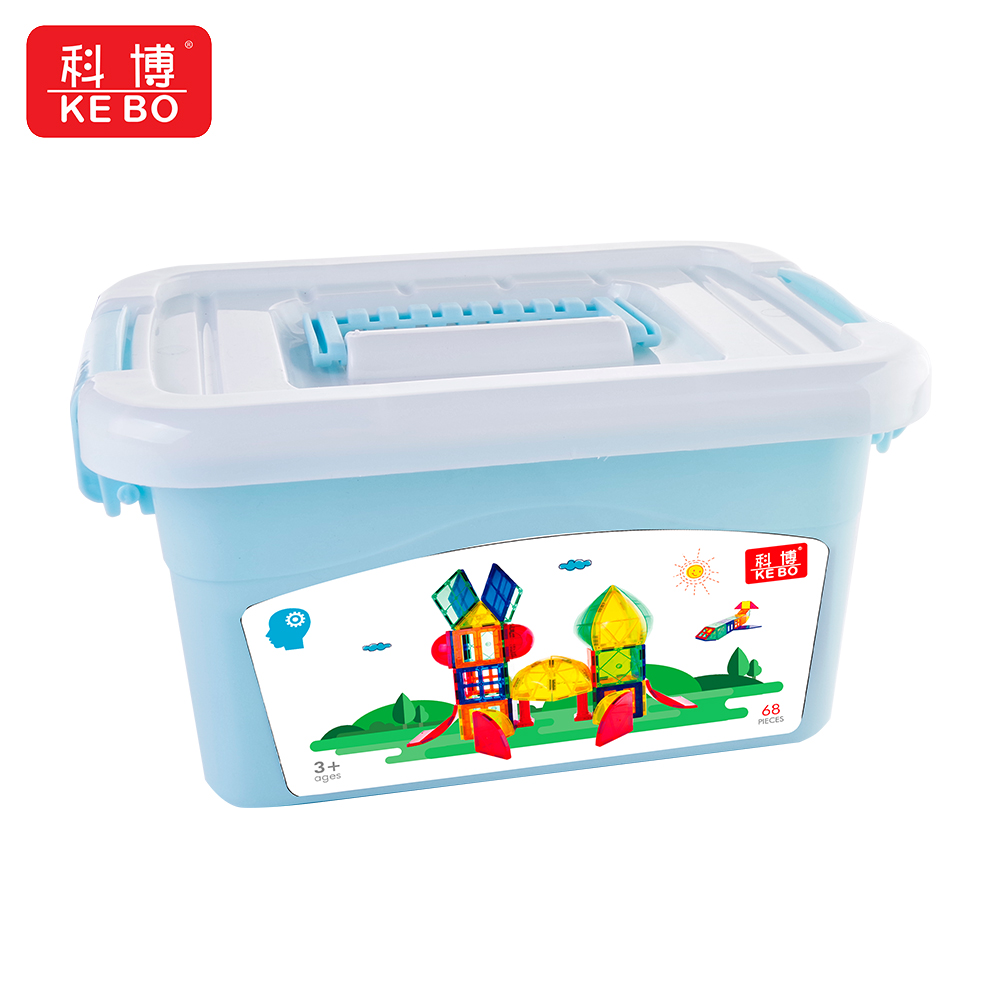 Magnetic Tiles Blocks Building Toys Set for Kids,STEM Magnetic Stacking Toys for Boys,Educational & Creative Birthday Gift with Storage Box