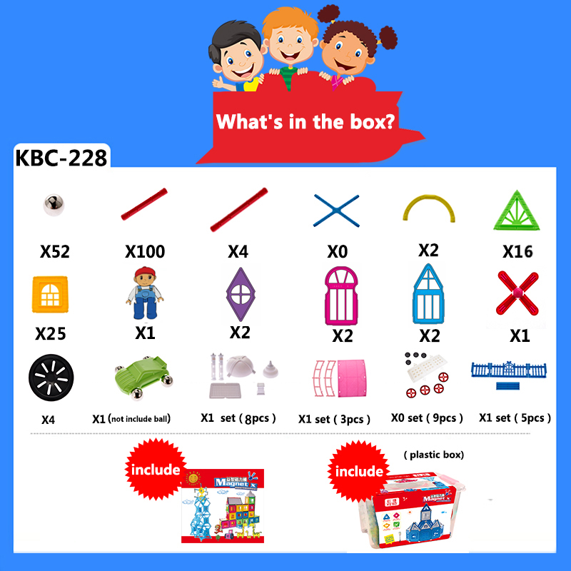 Magnetic Building Sticks Blocks Toys, Magnet Educational Toys Magnetic Blocks Sticks Stacking Toys Set for Kids and Adult, Non-Toxic Building Toy 3D Puzzle with Storage Box