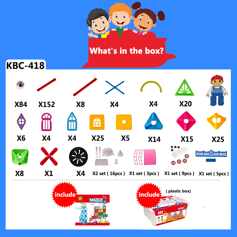 Magnetic Building Sticks Blocks Toys, Magnet Educational Toys Magnetic Blocks Sticks Stacking Toys Set for Kids and Adult, Non-Toxic Building Toy 3D Puzzle with Storage Box