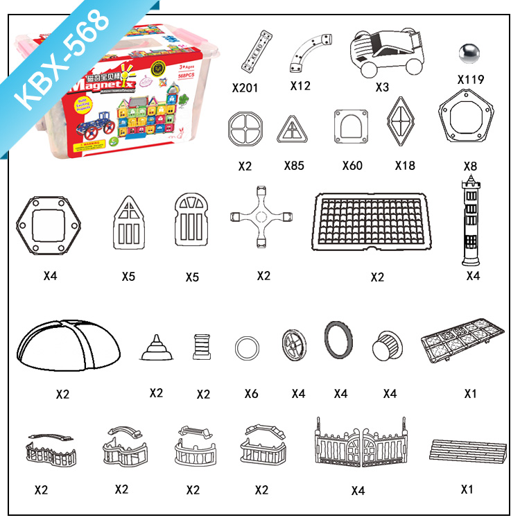 Magnetic Sticks and Balls Building Blocks Sculpture Educational Learning Game STEM Toy