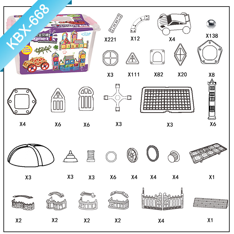 Magnetic Sticks and Balls Building Blocks Sculpture Educational Learning Game STEM Toy