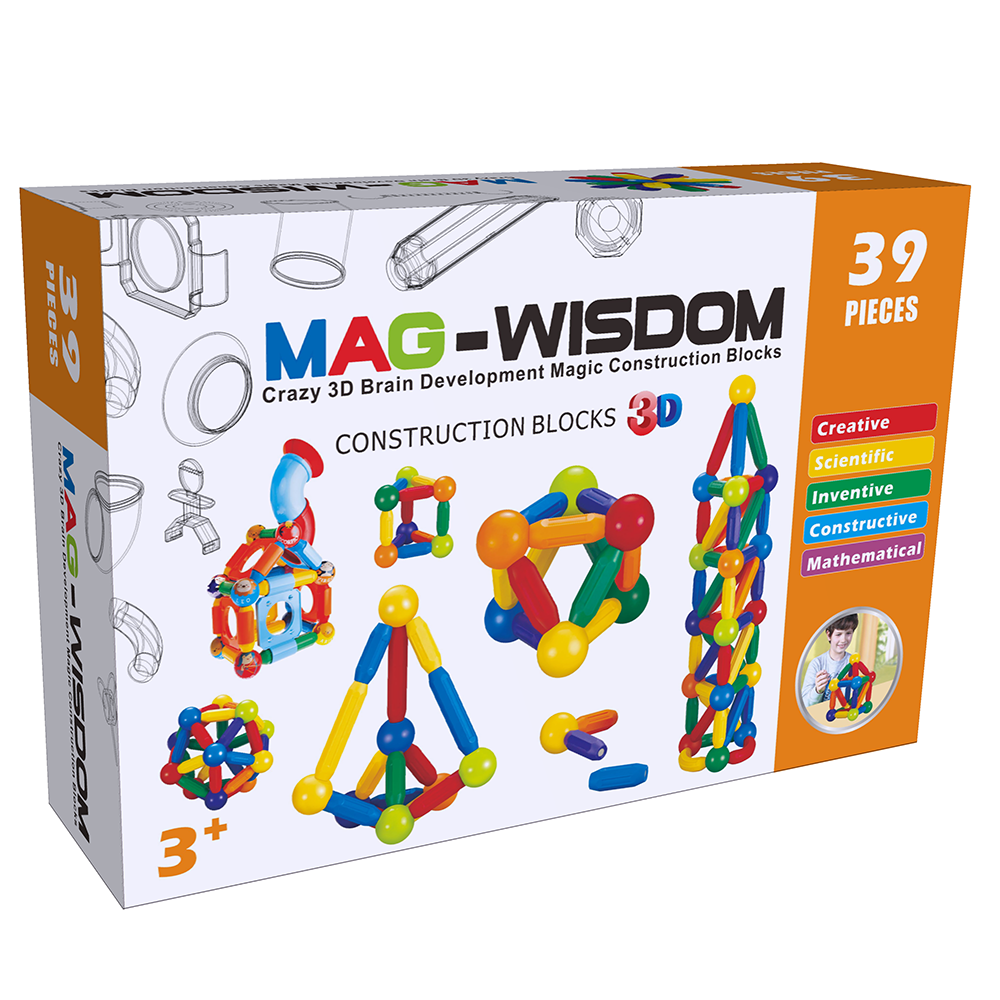 Magnetic Building Blocks for Toddlers, STEM Building Toys for Kids Early Learning Educational Creative Construction DIY Toy Blocks, Gift for Kids Boys Girls