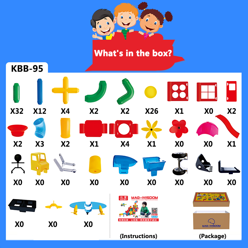 Magnetic Building Blocks for Toddlers, STEM Building Toys for Kids Early Learning Educational Creative Construction DIY Toy Blocks, Gift for Kids Boys Girls