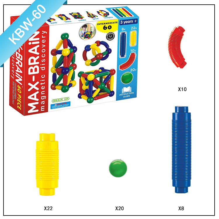 Magnetic Ball and Rod Construction Set, Stem Educational Building Toy