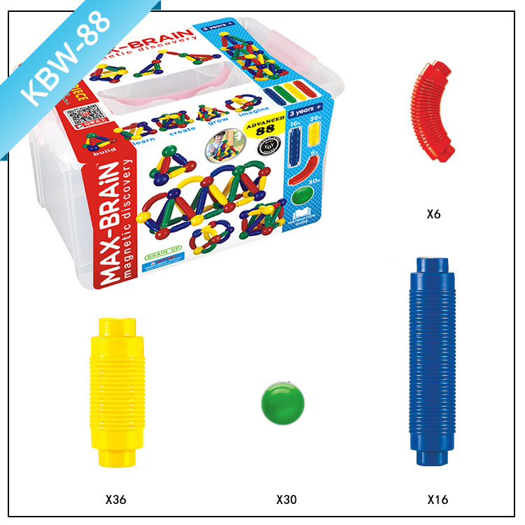 Magnetic Ball and Rod Construction Set, Stem Educational Building Toy