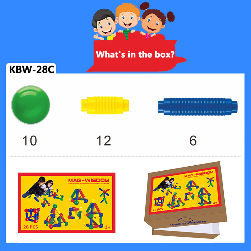 Magnetic Sticks and Balls Building Set STEM & Educational Magnet Toys