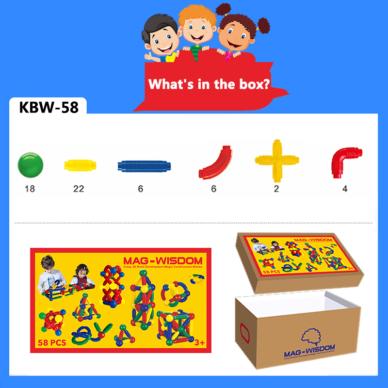 Magnetic Sticks and Balls Building Set STEM & Educational Magnet Toys