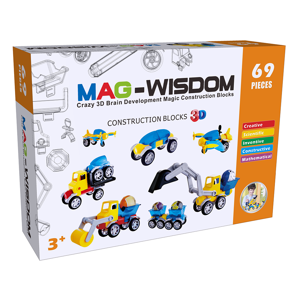 Magnetic sticks and balls DIY building blocks sets, rod and ball car set Magnetic sticks and balls DIY building blocks sets, rod and ball car set