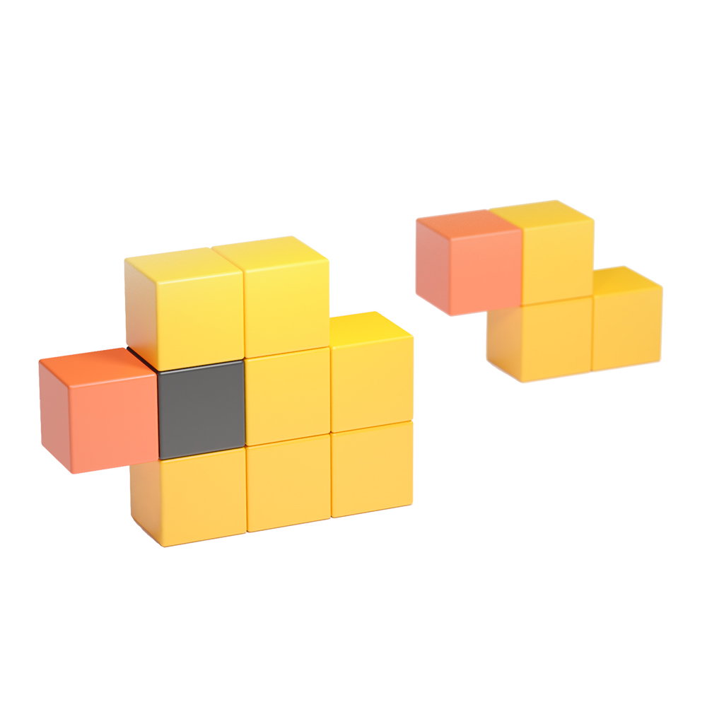 Magnetic Puzzle Cubes Building Blocks Toys for Kids Preschool Education