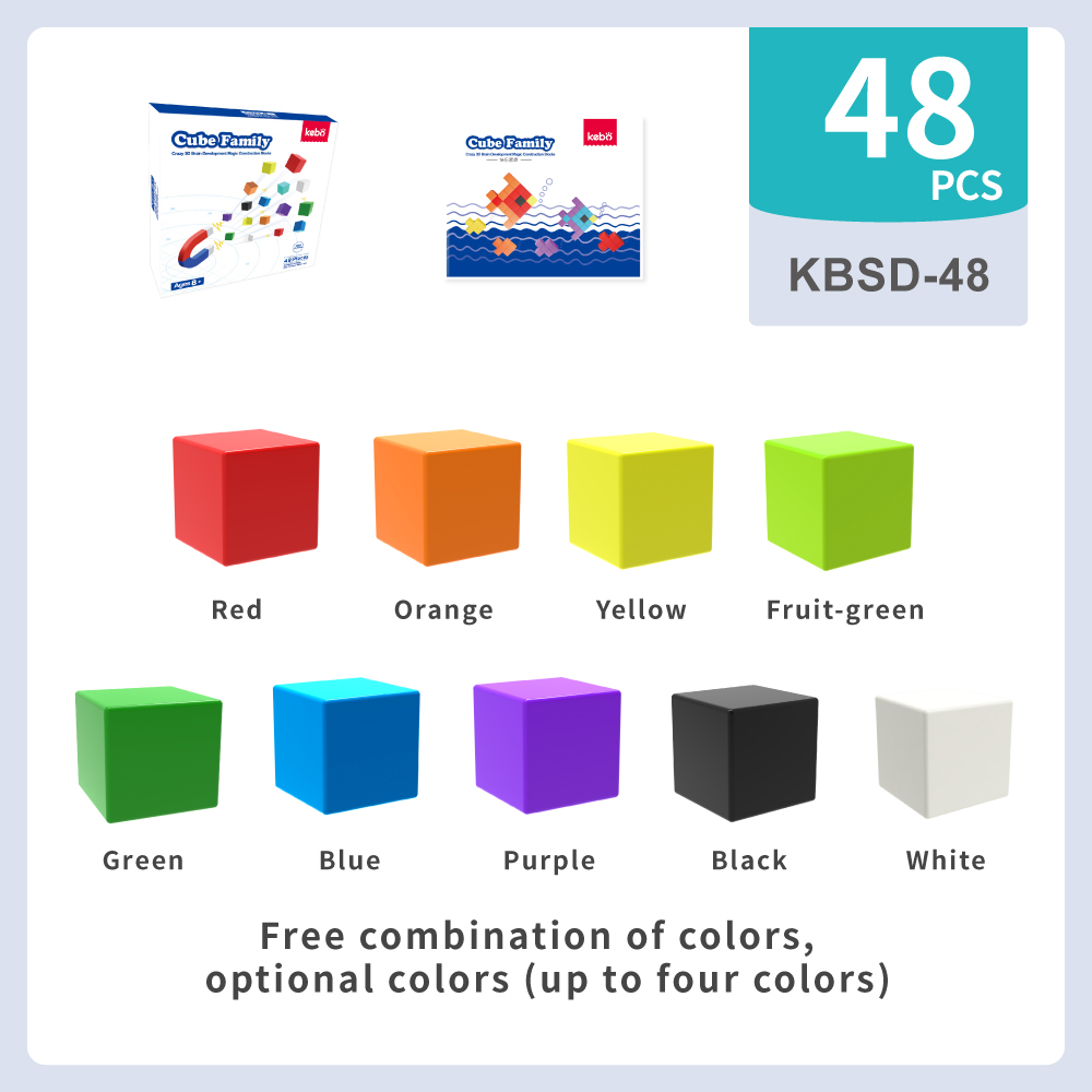 Magnetic Puzzle Cubes Building Blocks Toys for Kids Preschool Education