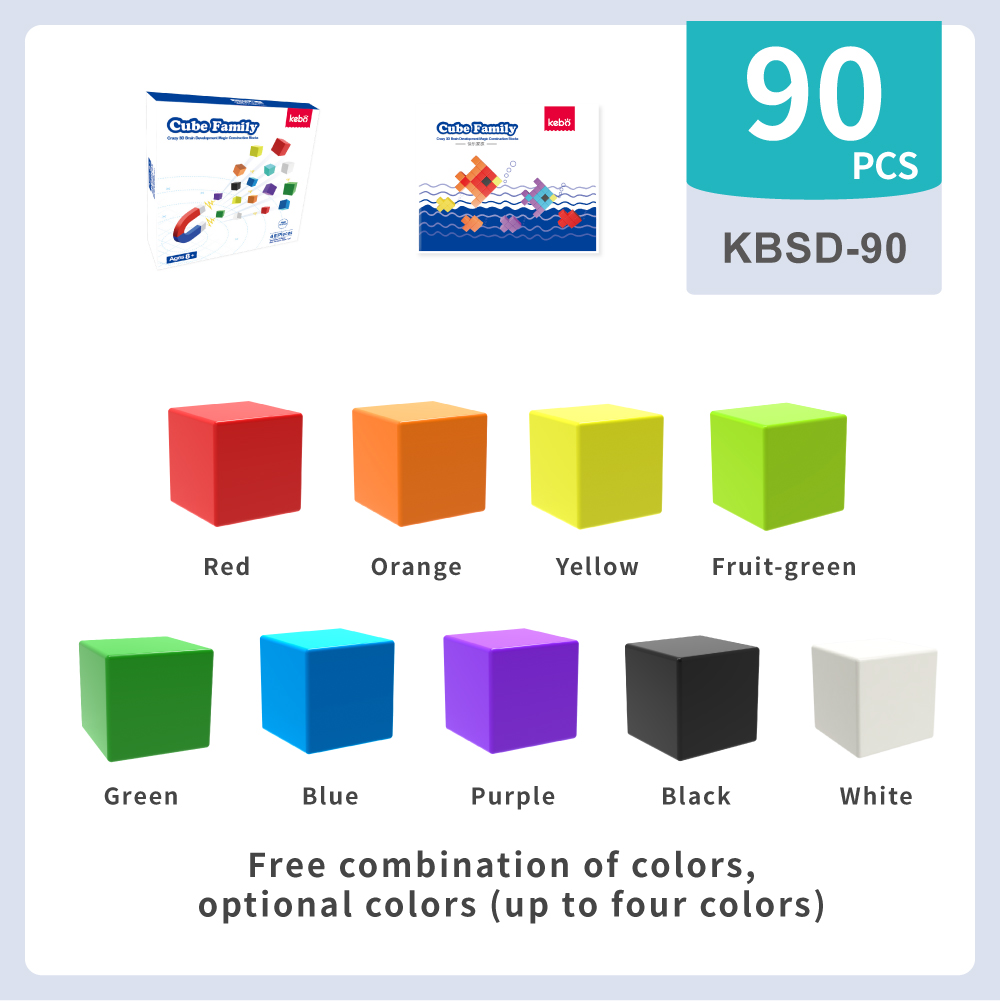 Magnetic Puzzle Cubes Building Blocks Toys for Kids Preschool Education