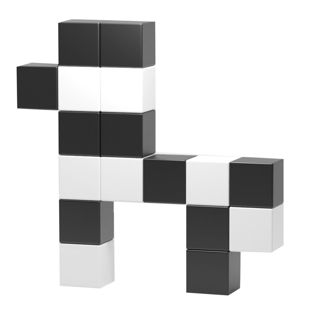 Magnetic Puzzle Cubes Building Blocks Toys for Kids Preschool Education