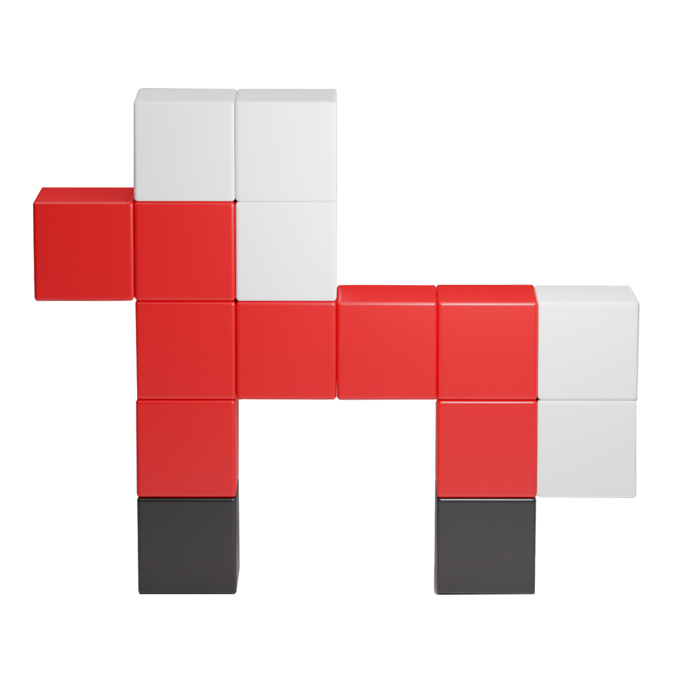 Magnetic Puzzle Cubes Building Blocks Toys for Kids Preschool Education