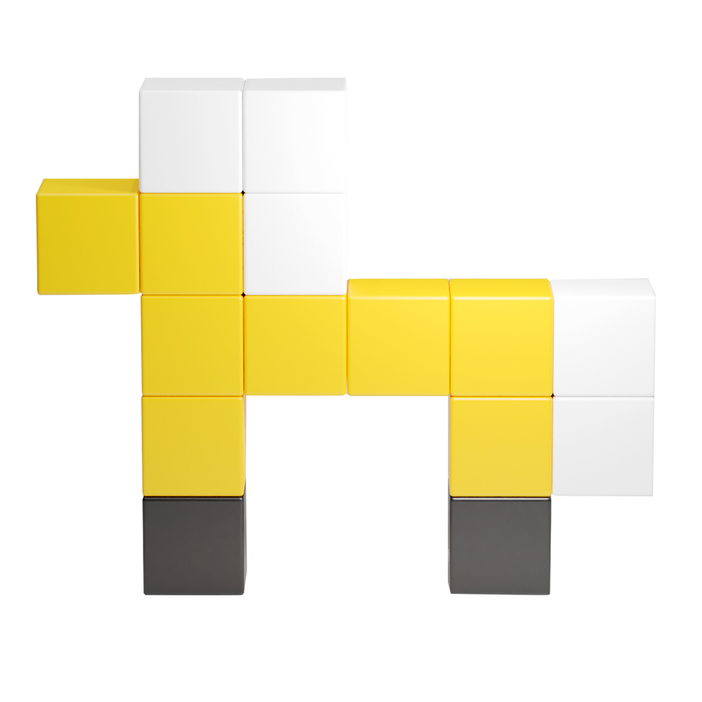 Magnetic Puzzle Cubes Building Blocks Toys for Kids Preschool Education