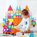 Magnet Building Tiles Clear Magnetic 3D Building Blocks Construction Playboards, Creativity beyond Imagination, Inspirational, Recreational, Educational Conventional