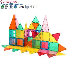 KBZS-60 Magnetic Building Blocks Mini Diamond Series Travel Size On-the-Go Magnet Construction Toy Set STEM Learning Kit Education Playset