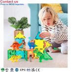 Wholesale Trending Stem Design Other Educational Classic UV Printing Plastic Magnet Tiles Building Blocks Bricks Sets Kids Toy