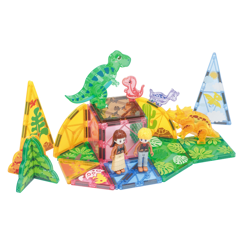 42 Pieces Hot Sales OEM ODM Custom Colors CPC ABS Plastic Magnetic Building Blocks for Kids