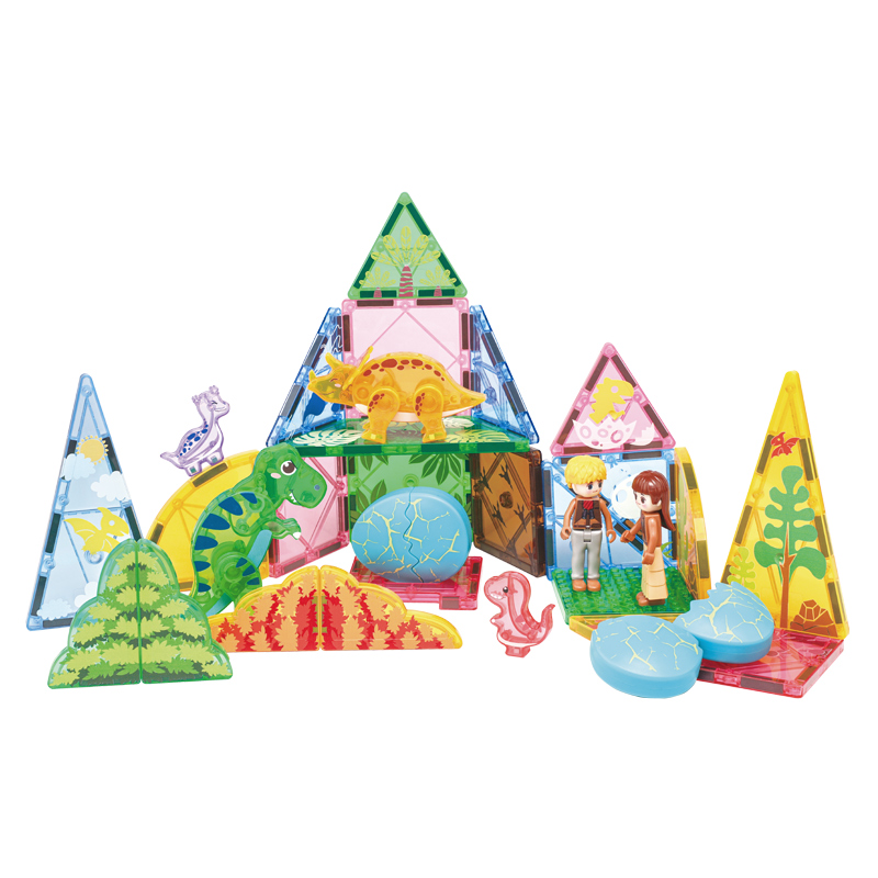 42 Pieces Hot Sales OEM ODM Custom Colors CPC ABS Plastic Magnetic Building Blocks for Kids