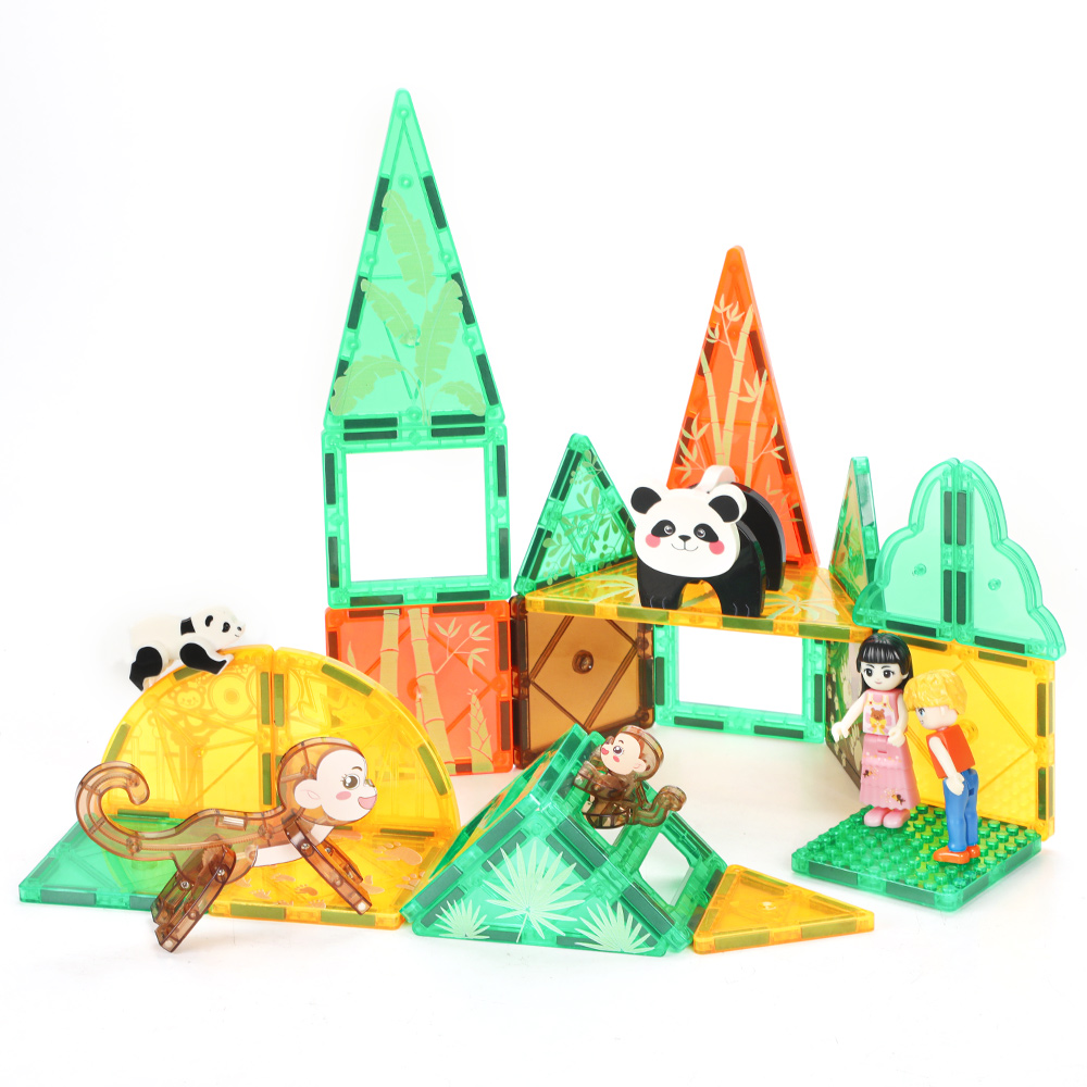 32Pcs Factory Wholesale New Design Magnetic Tiles Magnetic Toys STEM Magnet Educational Toys for Kids