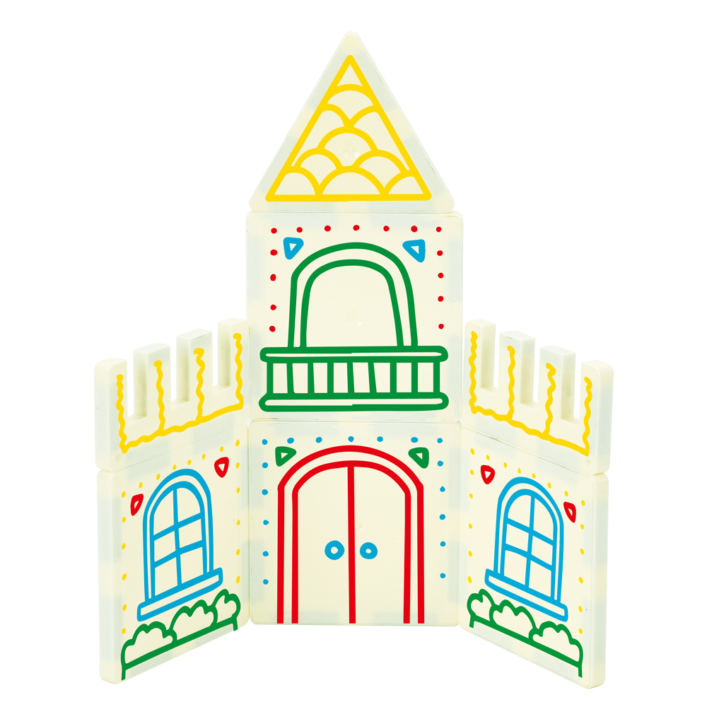 65 Pieces Factory Wholesale OEM ODM Custom Colors CPC ABS Plastic Children Educational Building Set Magnetic Tiles Toys for Kids