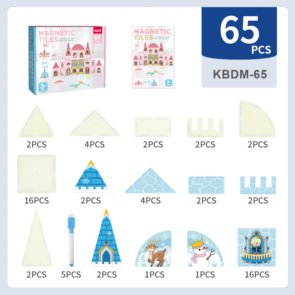 65 Pieces Factory Wholesale OEM ODM Custom Colors CPC ABS Plastic Children Educational Building Set Magnetic Tiles Toys for Kids 65 Pieces Factory Wholesale OEM ODM Custom Colors CPC ABS Plastic Children Educational Building Set Magnetic Tiles Toys for Kids