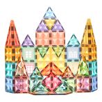Wholesale Custom Great Stem Learning Toy Pretend Play Birthday Gifts Stacking Blocks Art Mag Tiles Magnetic Building Blocks Set