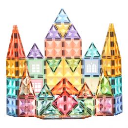 Wholesale Custom Great Stem Learning Toy Pretend Play Birthday Gifts Stacking Blocks Art Mag Tiles Magnetic Building Blocks Set