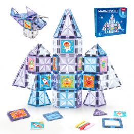 Wholesale Custom Provide Infinite Creative Combinations Primary Colors Magnetic Building Block Sets Toys for Children